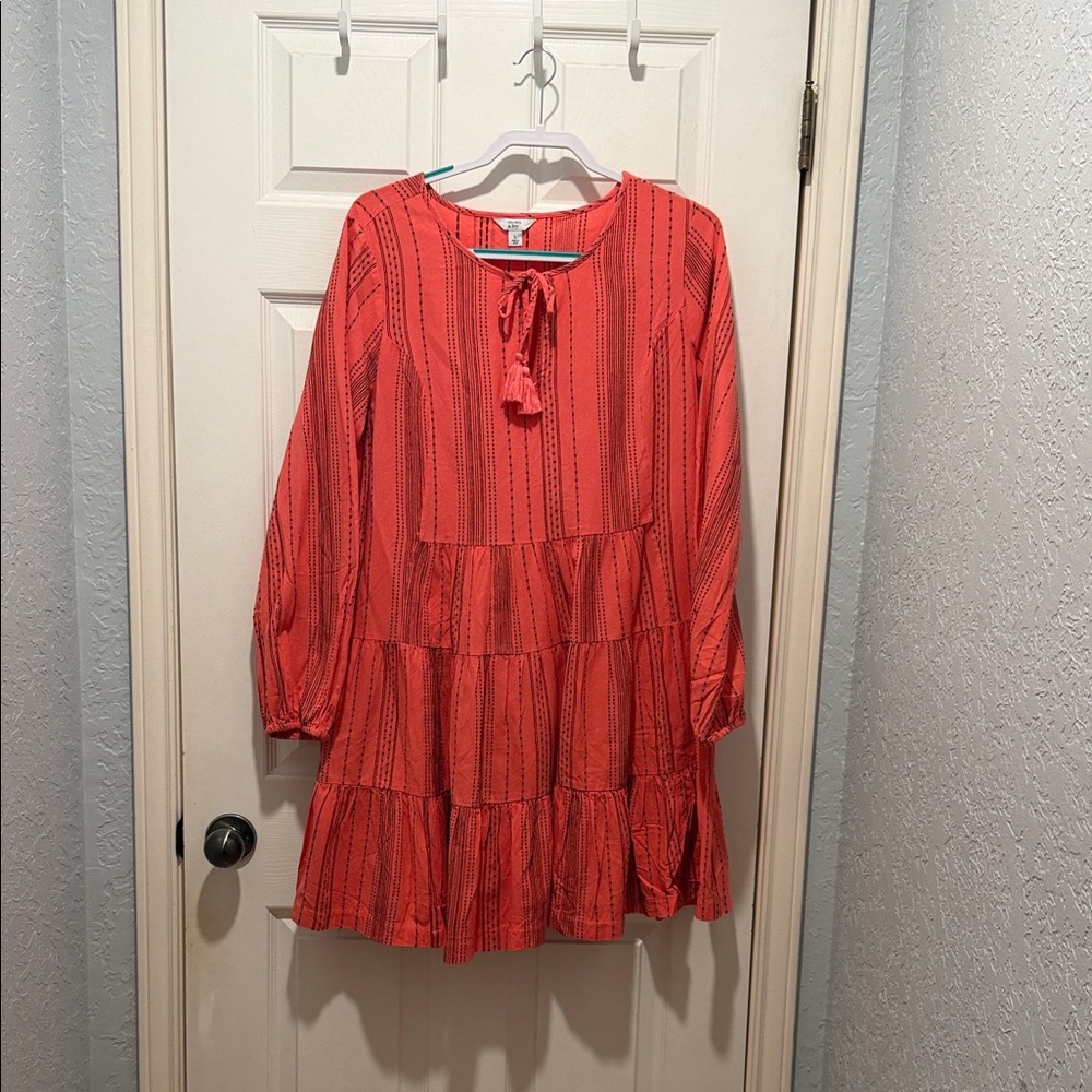 Crown & Ivy Coral Striped Dress